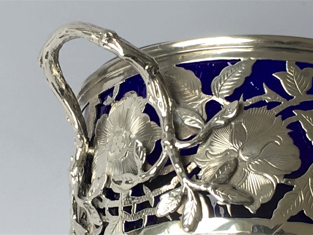 A superb Victorian naturalistic silver bowl View VII