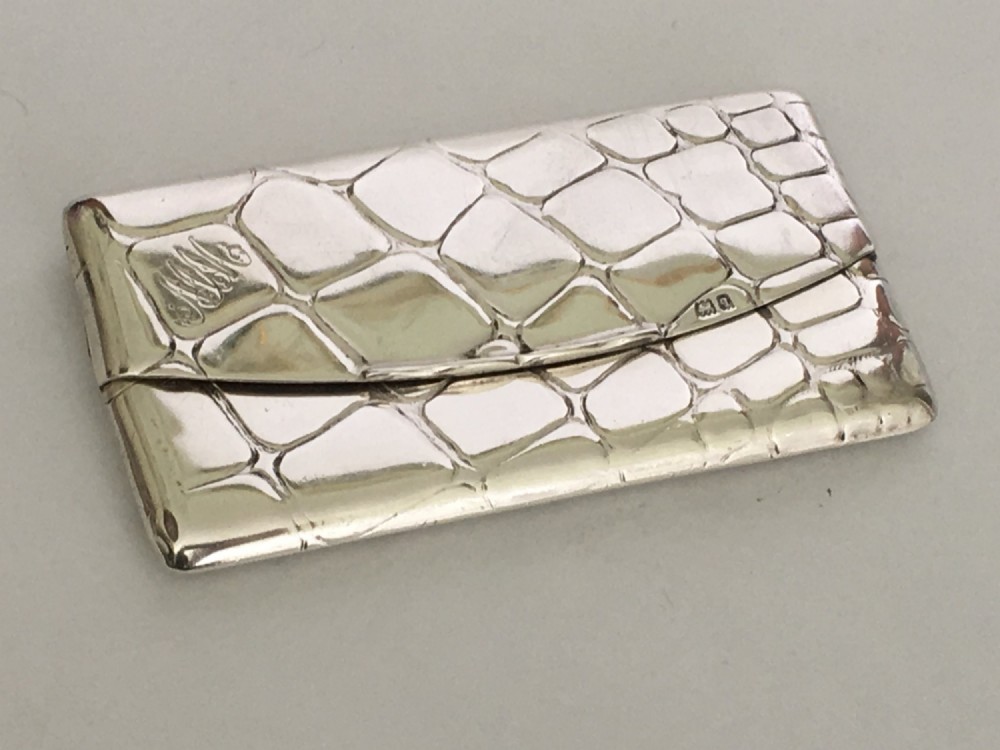 A fabulous Sampson Morden silver card case