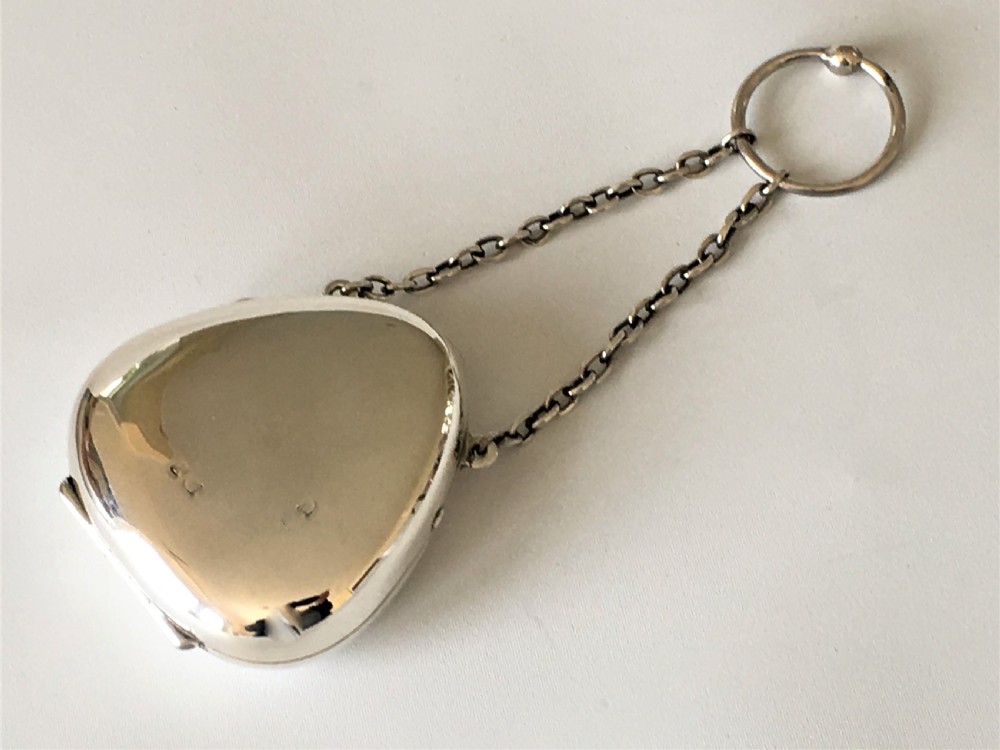 A charming silver cocktail compact/travelling photo frame  View II
