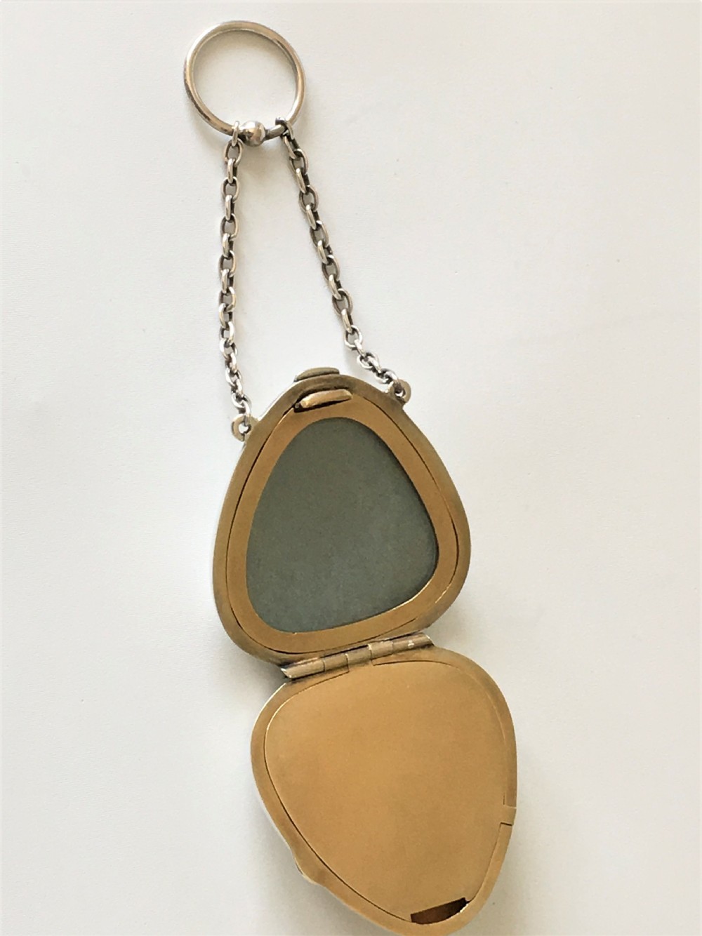 A charming silver cocktail compact/travelling photo frame  View IV