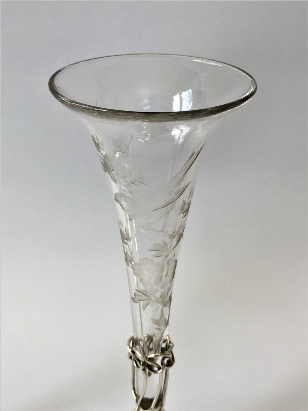 A lovely pair of William Comyns silver bud vases View III