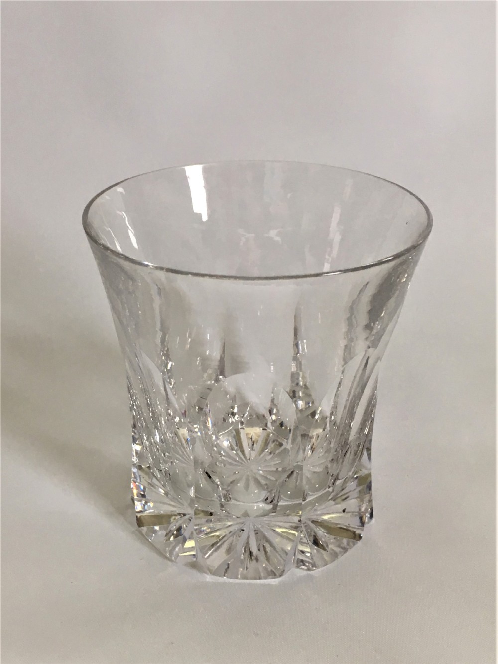 A handsome mid Victorian cut Whisky glass