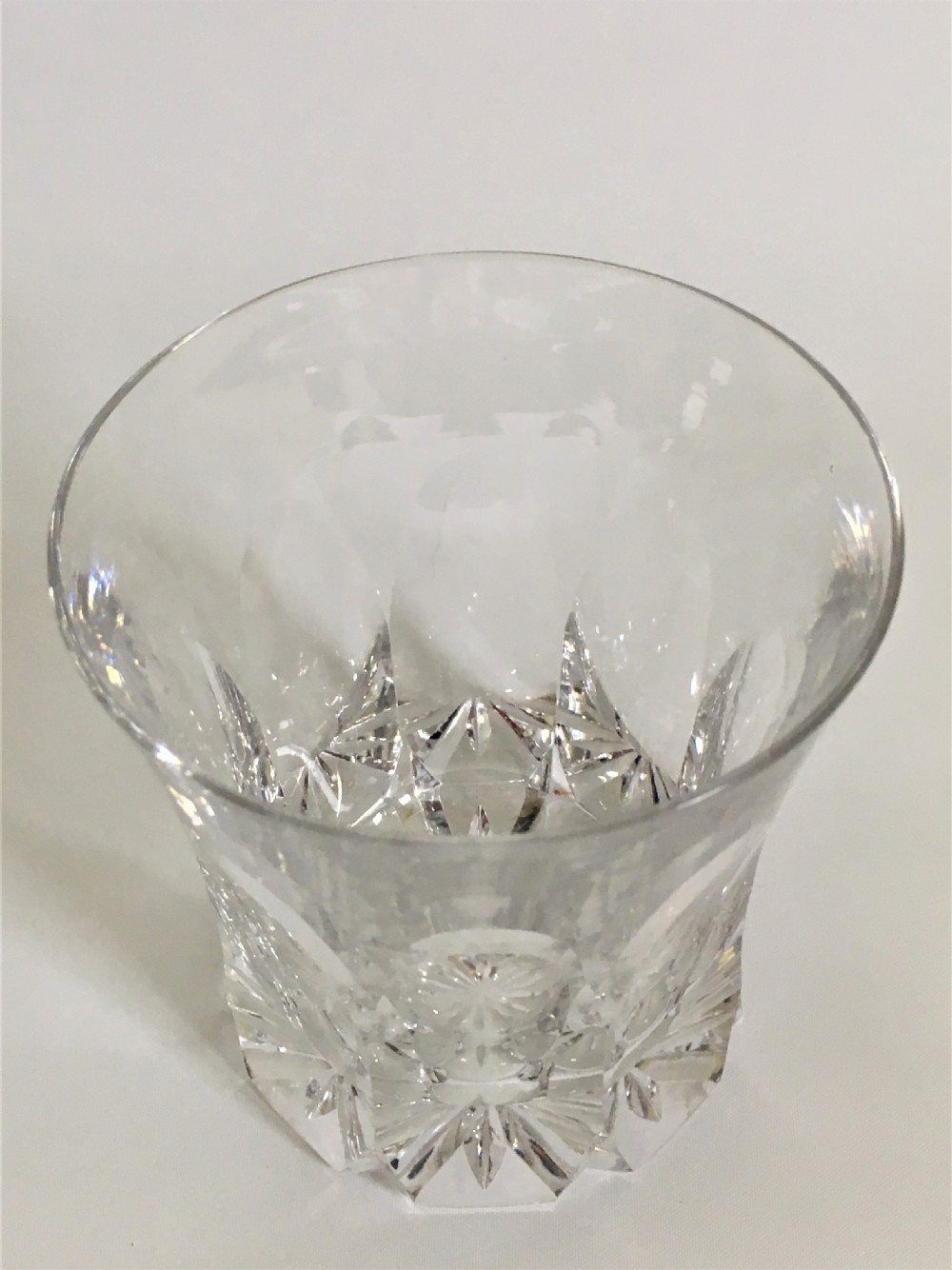 A handsome mid Victorian cut Whisky glass View II