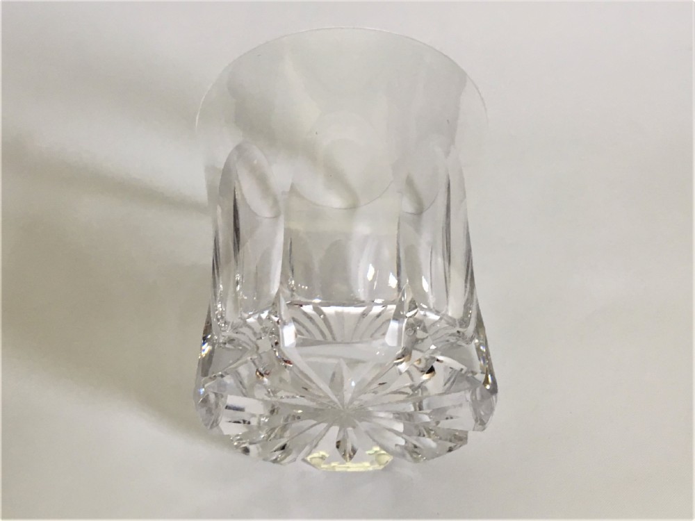 A handsome mid Victorian cut Whisky glass View V
