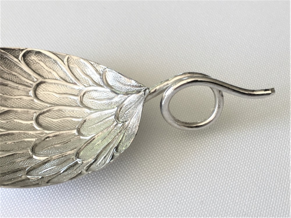 A gorgeous Georgian silver 'leaf' caddy spoon View IV