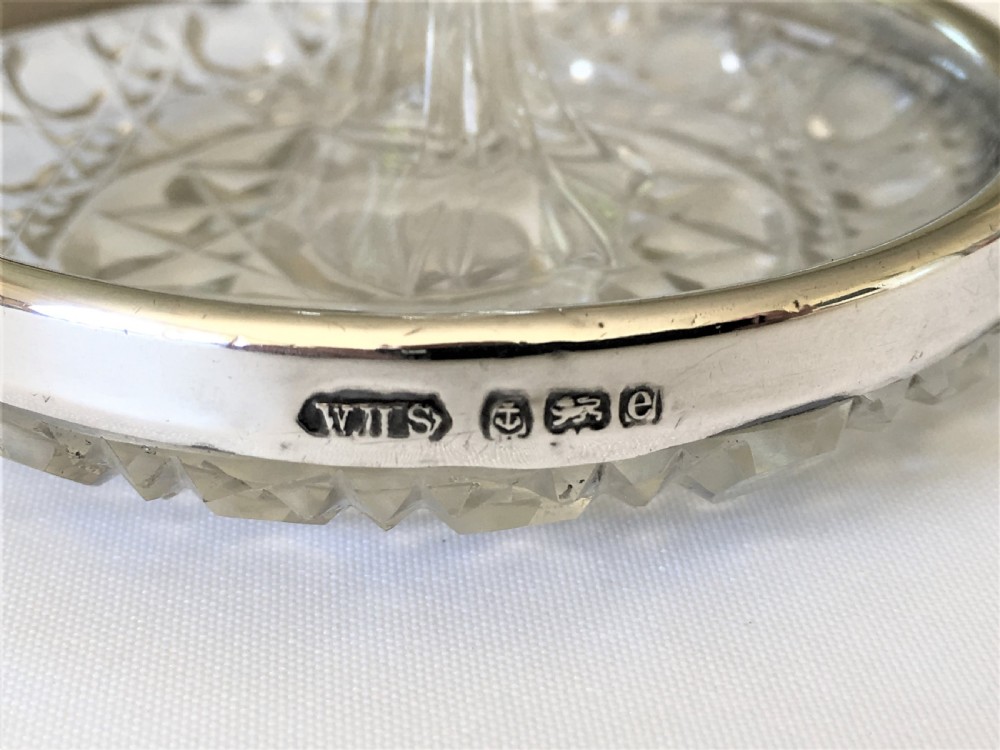 A unusual Edwardian silver mounted ring tree/trinket dish View V