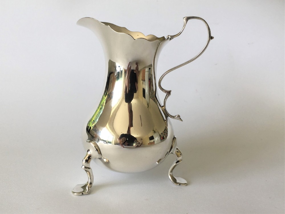 A lovely Chester silver Edwardian cream jug View IV