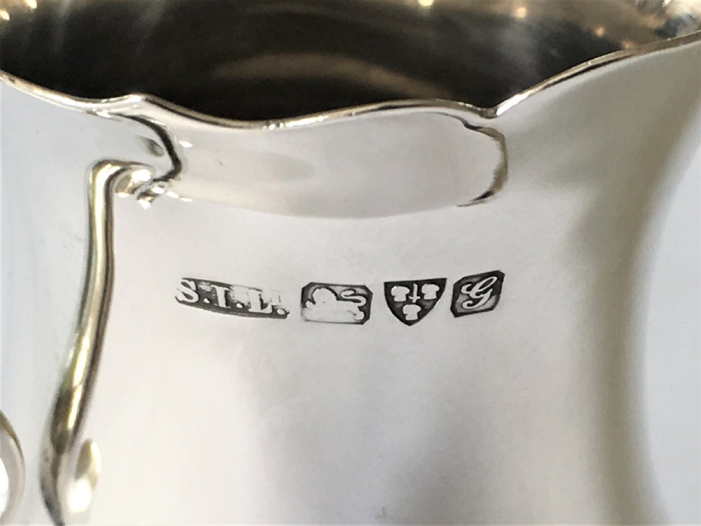 A lovely Chester silver Edwardian cream jug View VIII