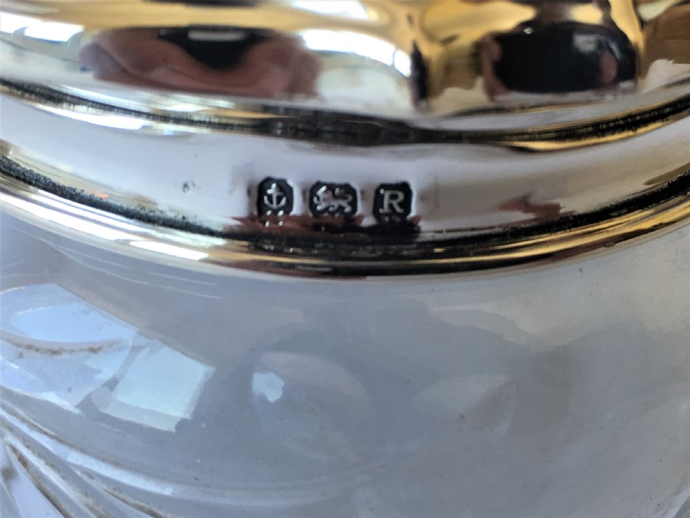 A superb Art Deco silver & guilloche enamel powder bowl View VIII