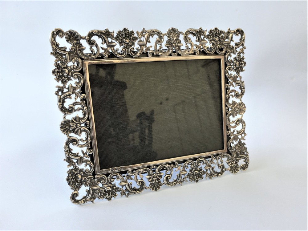 A superb fully cast Victorian silver photo frame View IV