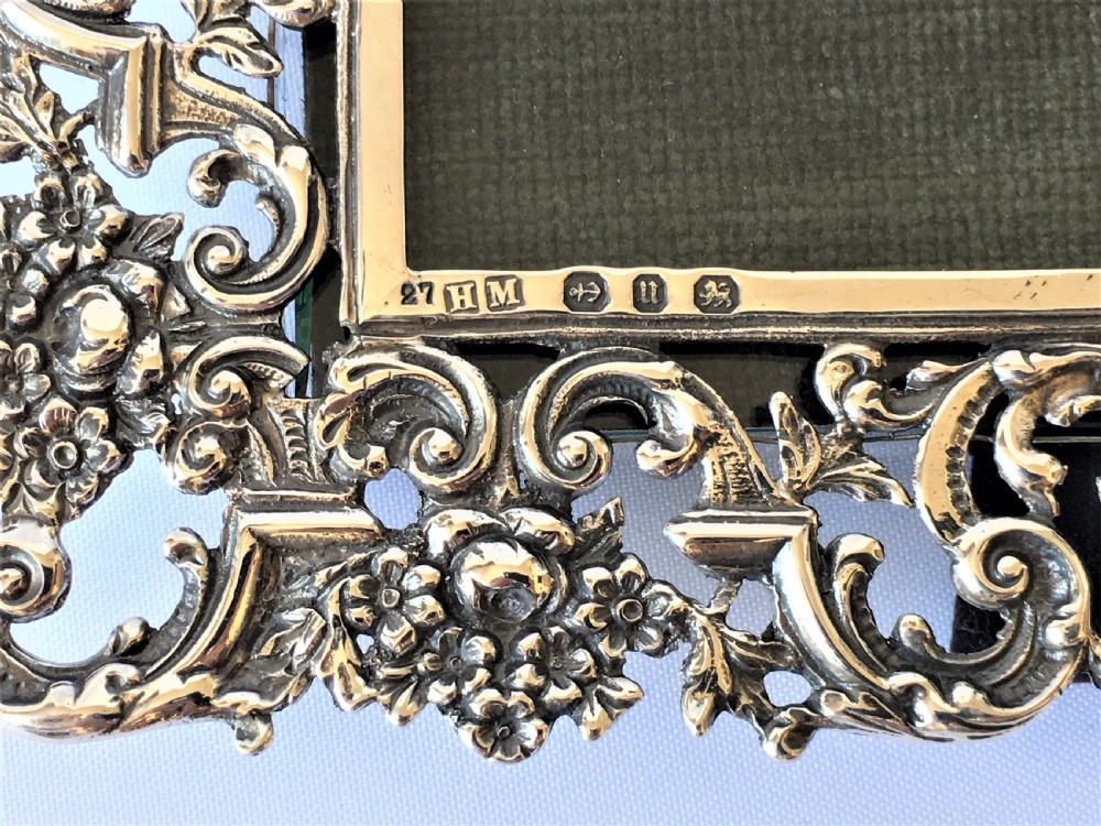A superb fully cast Victorian silver photo frame View VI