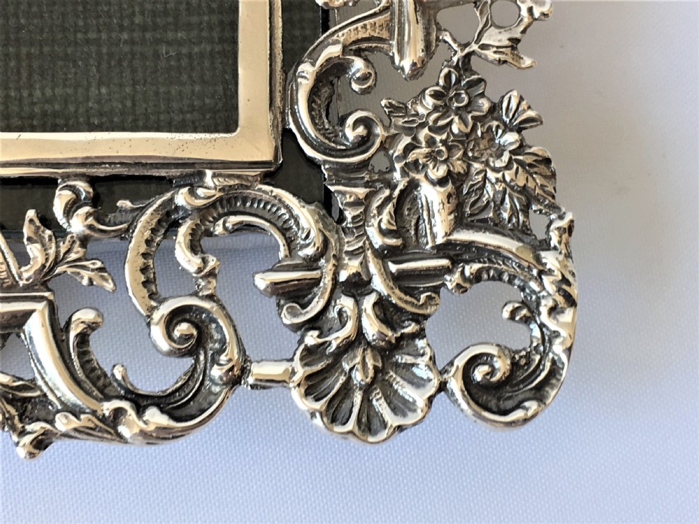 A superb fully cast Victorian silver photo frame View VII