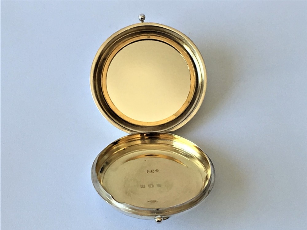 A superb silver & guilloche enamel compact View VI