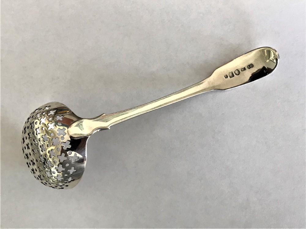 A rare York silver sifting spoon for sugar View IV