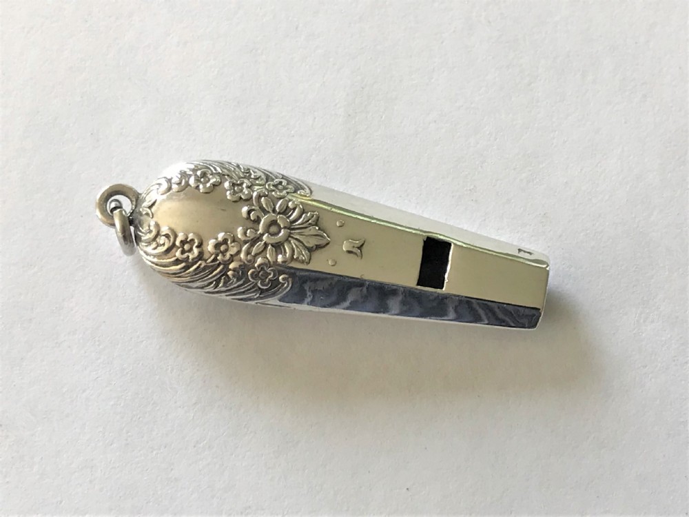 A gorgeous Chester silver dog whistle by Charles Horner View II