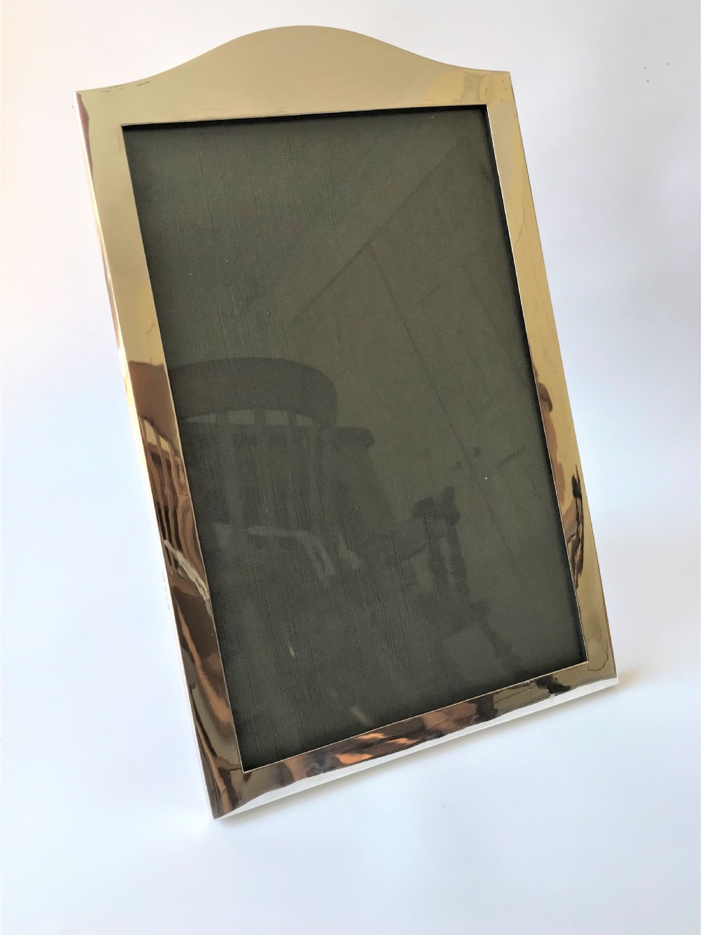 A very large handsome silver photo frame