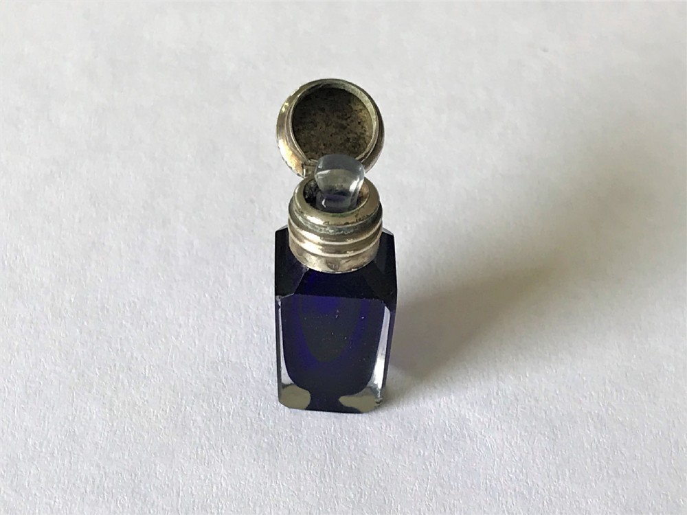 A gorgeous French  silver mounted miniature scent bottle View VI