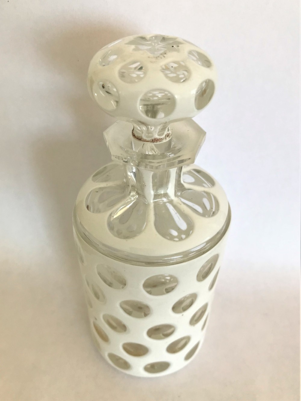 A gorgeous Bohemian overlay cologne bottle View II