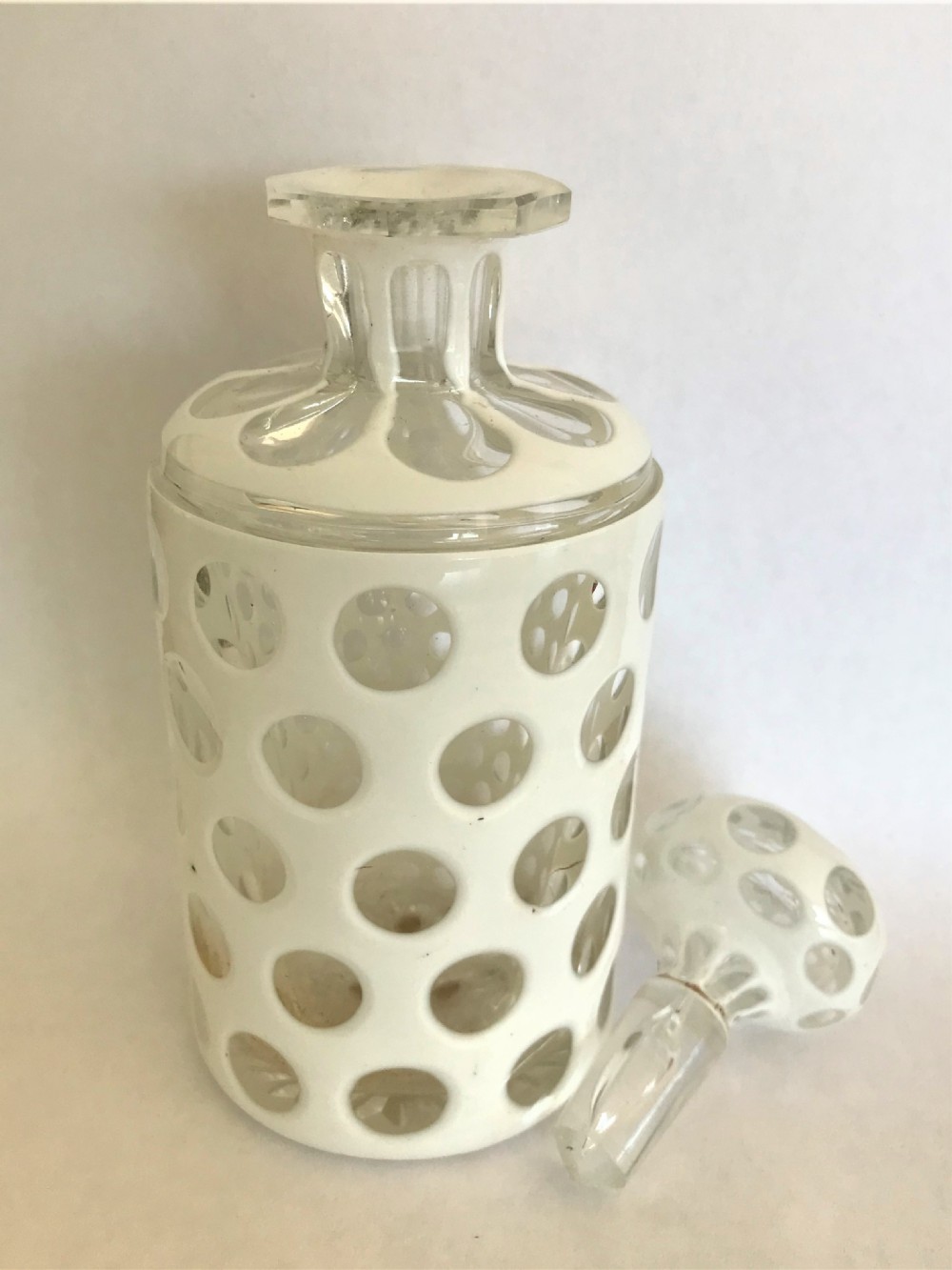A gorgeous Bohemian overlay cologne bottle View IV