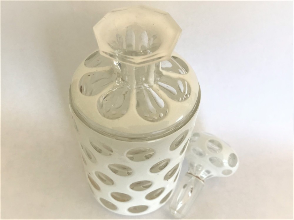 A gorgeous Bohemian overlay cologne bottle View V