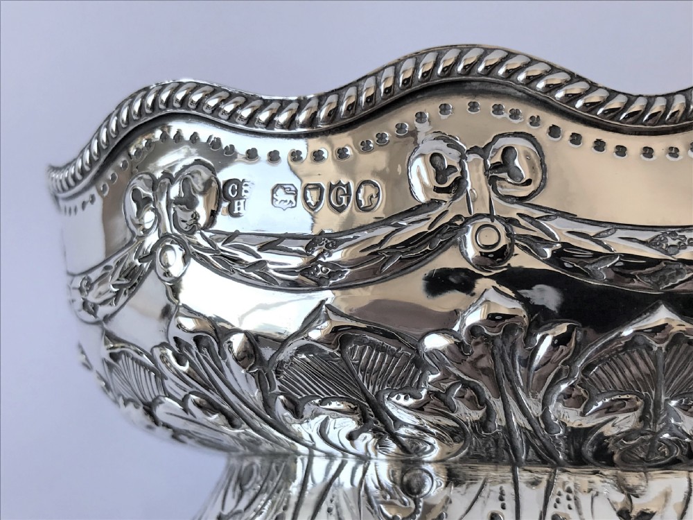A fabulous Charles Stuart Harris Victorian silver bowl View IV