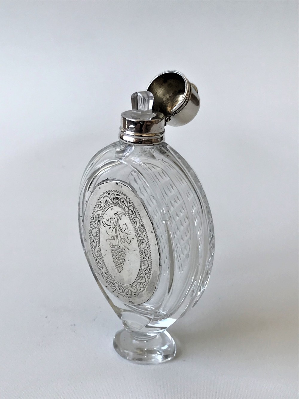 A gorgeous French silver mounted scent bottle View IV
