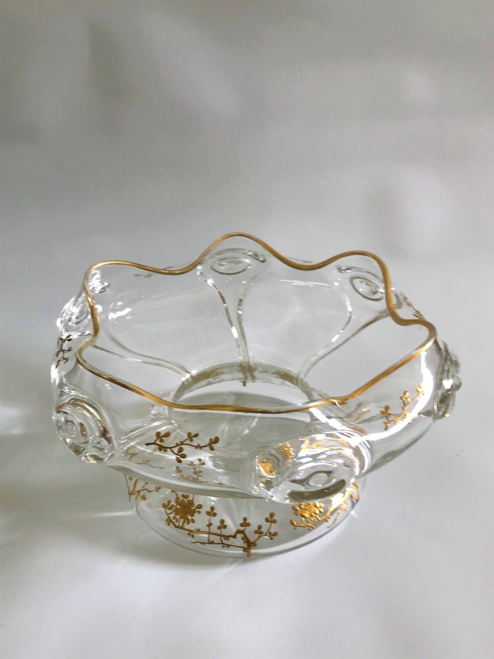 A stunning Art Nouveau large French gilded bowl View II