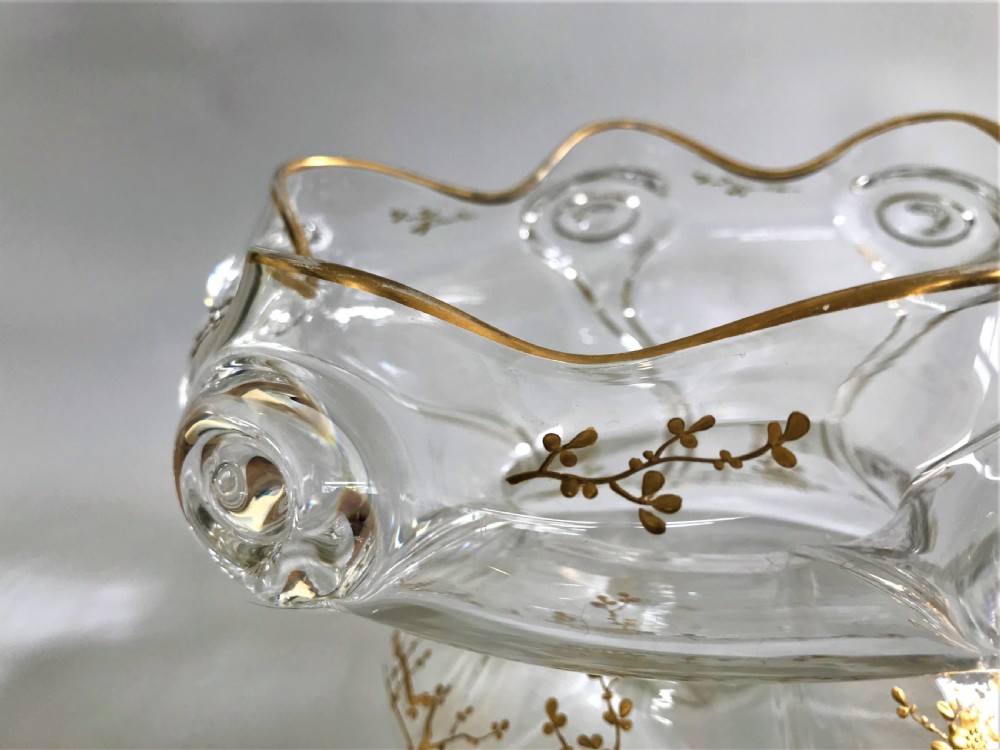 A stunning Art Nouveau large French gilded bowl View VI