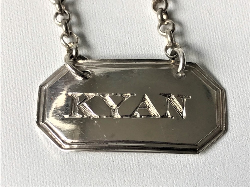A rare Georgian silver Kyan label View III