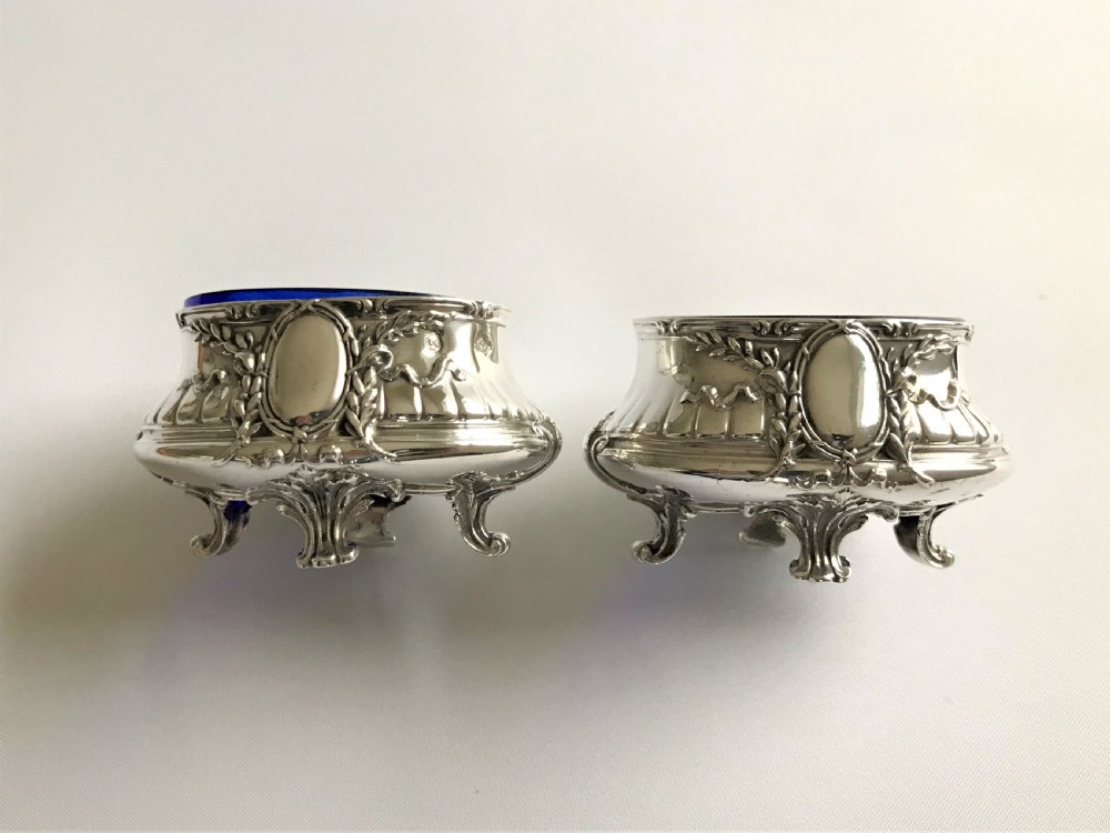 An exquisite pair of French Empire style salt tubs View III
