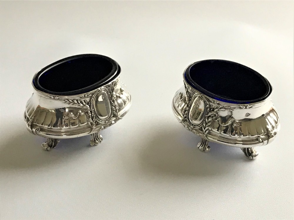 An exquisite pair of French Empire style salt tubs View VI