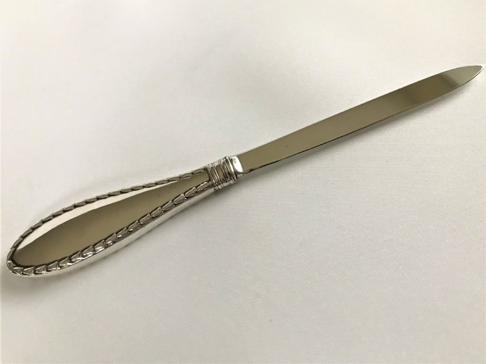 A fine George IV silver & tortoiseshell letter opener View IV