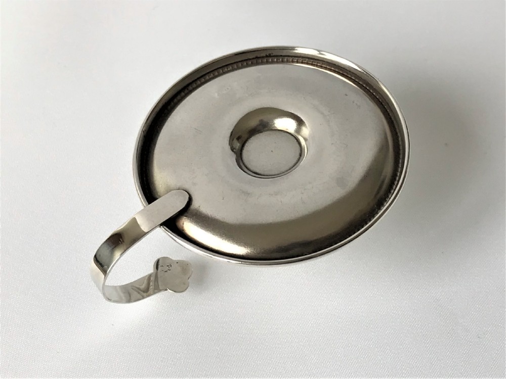 A small Edwardian silver go-to-bed chamber stick View IV