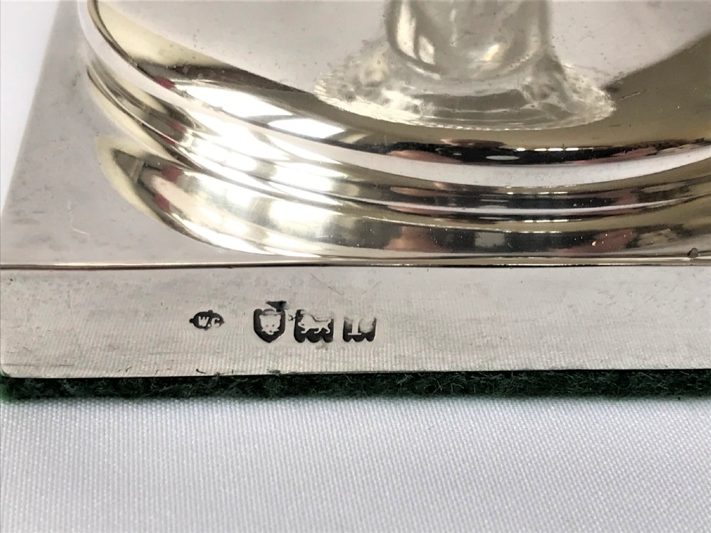 A fabulous William Comyns silver & glass rose bowl View VIII