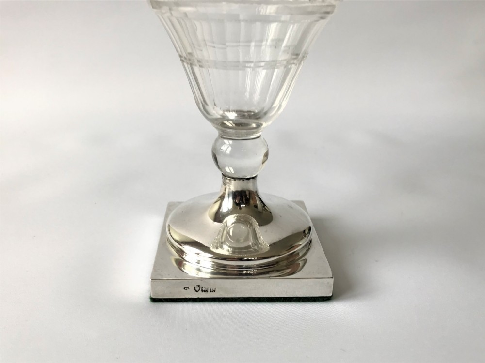 A fabulous William Comyns silver & glass rose bowl View X