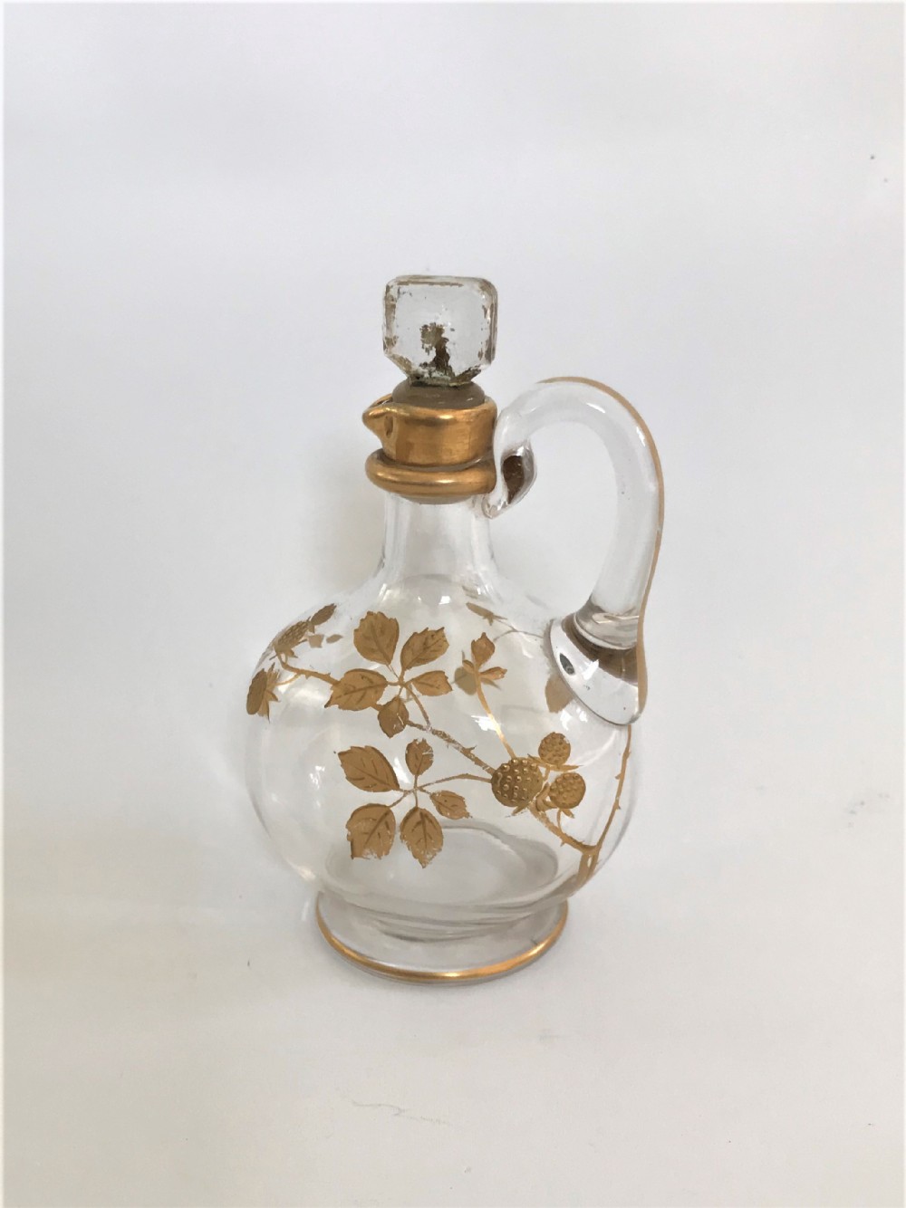 A rare French gilded liqueur noggin