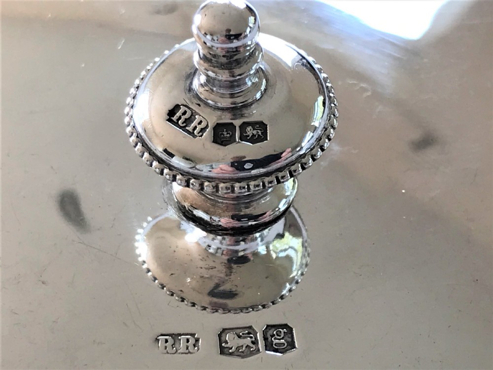 A gorgeous silver lidded dressing table/powder bowl View VI