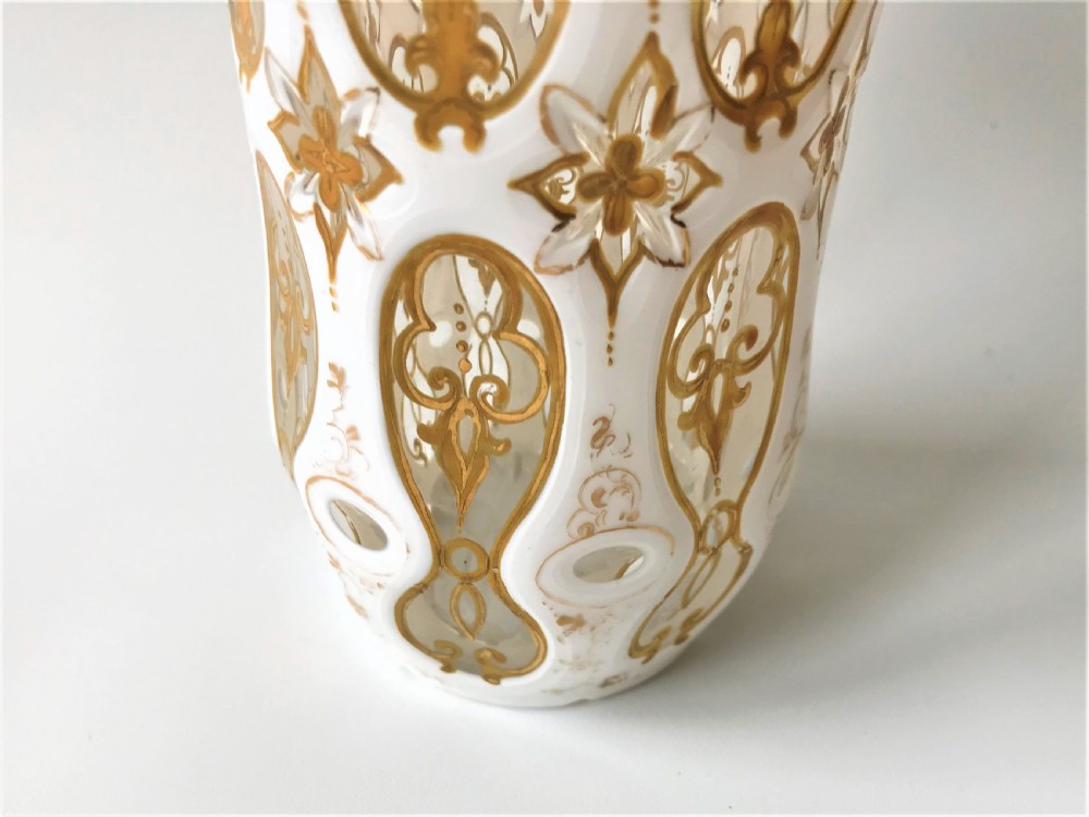 A wonderful 19th Century Bohemian cased glass vase View II