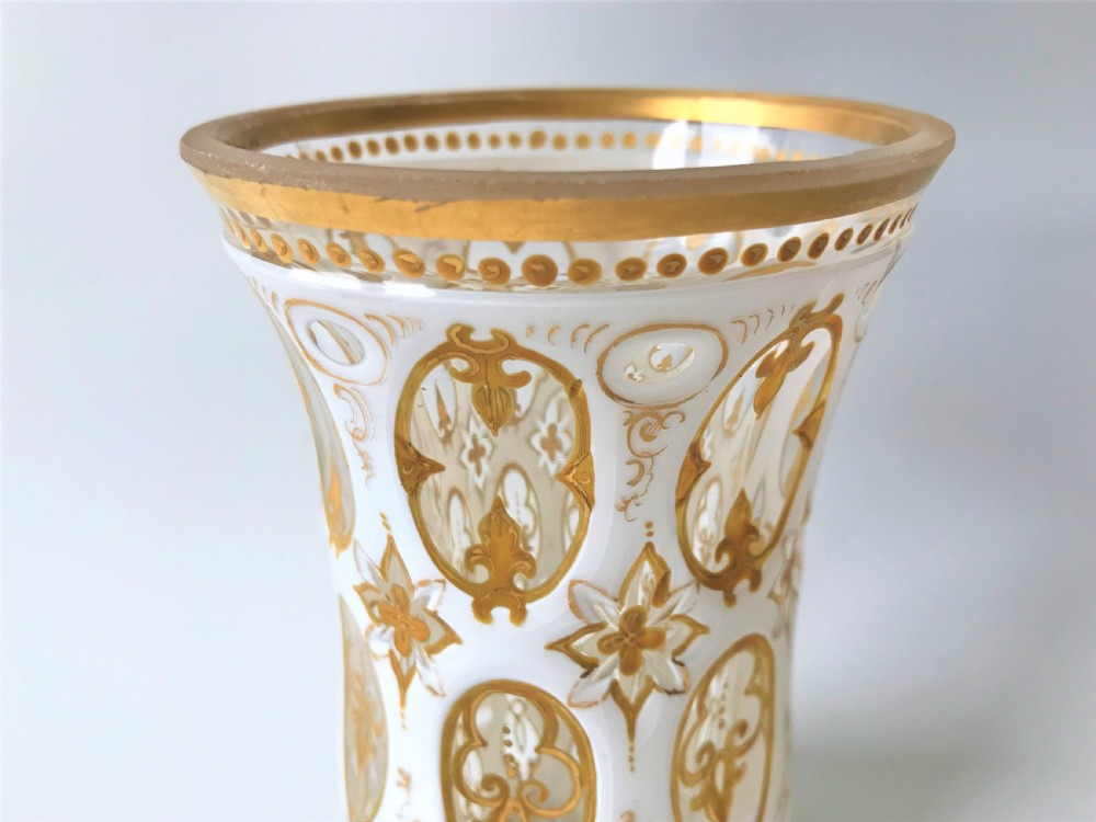 A wonderful 19th Century Bohemian cased glass vase View IV