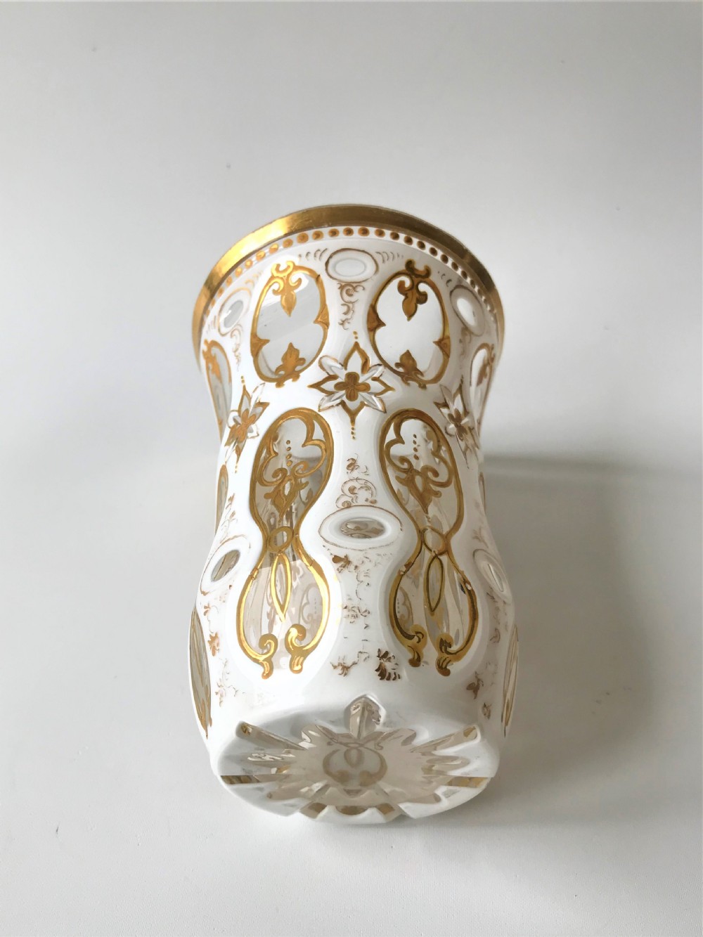 A wonderful 19th Century Bohemian cased glass vase View VI