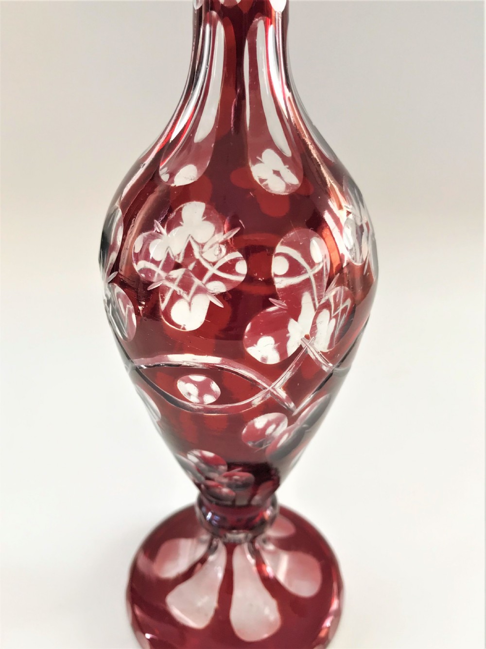 A lovely Victorian ruby flashed specimen vase View IV