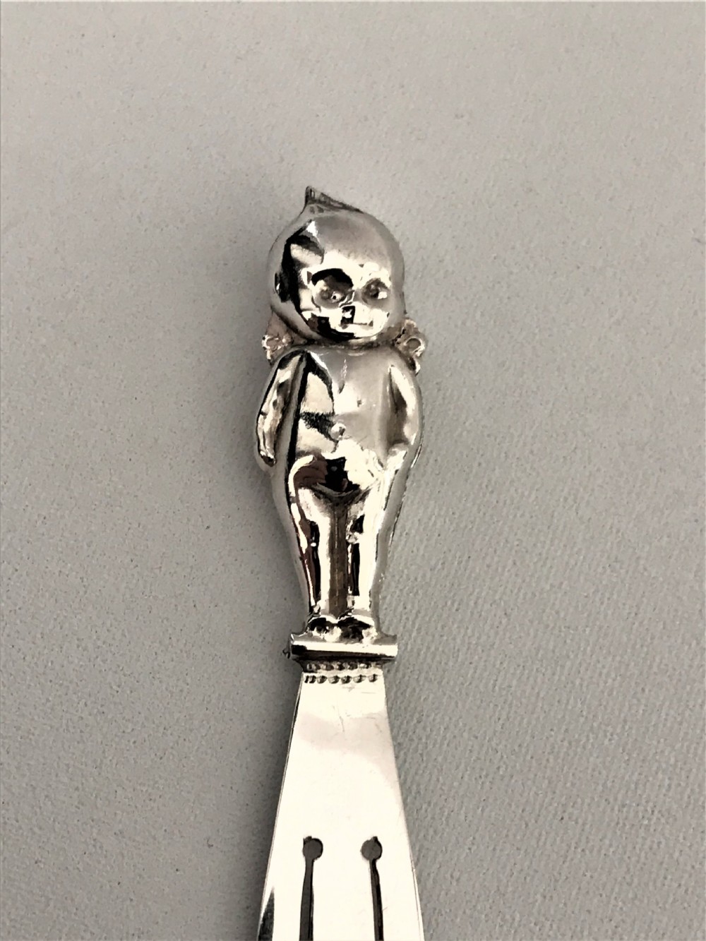 A rare silver 'thumbs up' good luck bookmark View II