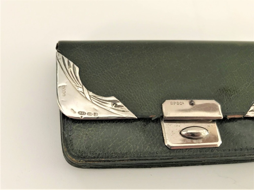 An Art Nouveau Edwardian silver mounted purse View II
