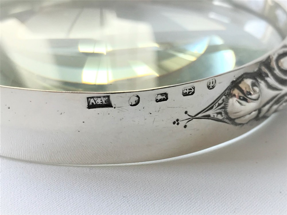 A wonderful Victorian silver magnifying glass View III