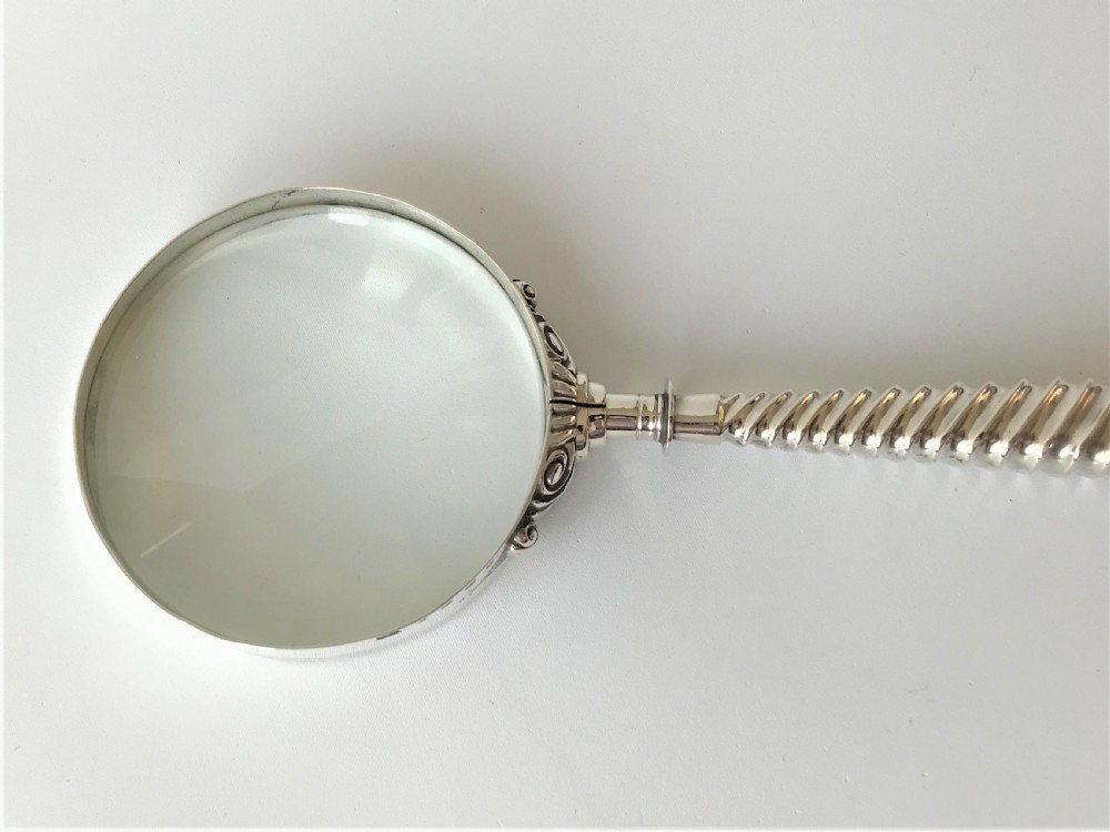 A wonderful Victorian silver magnifying glass View IV