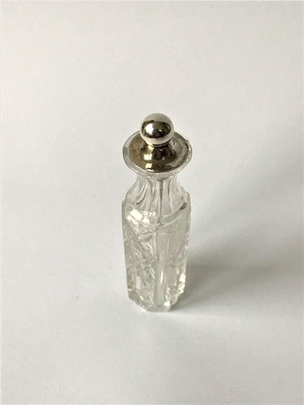 A rare Victorian silver mounted cayenne bottle View II