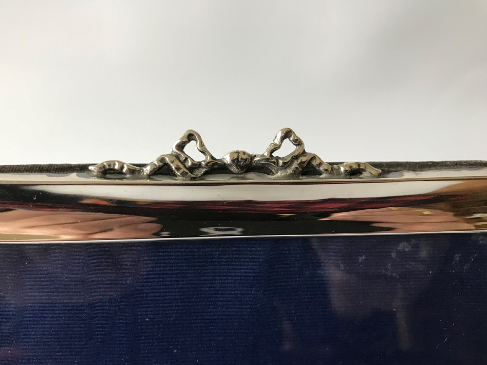 A handsome and large silver photo frame View II