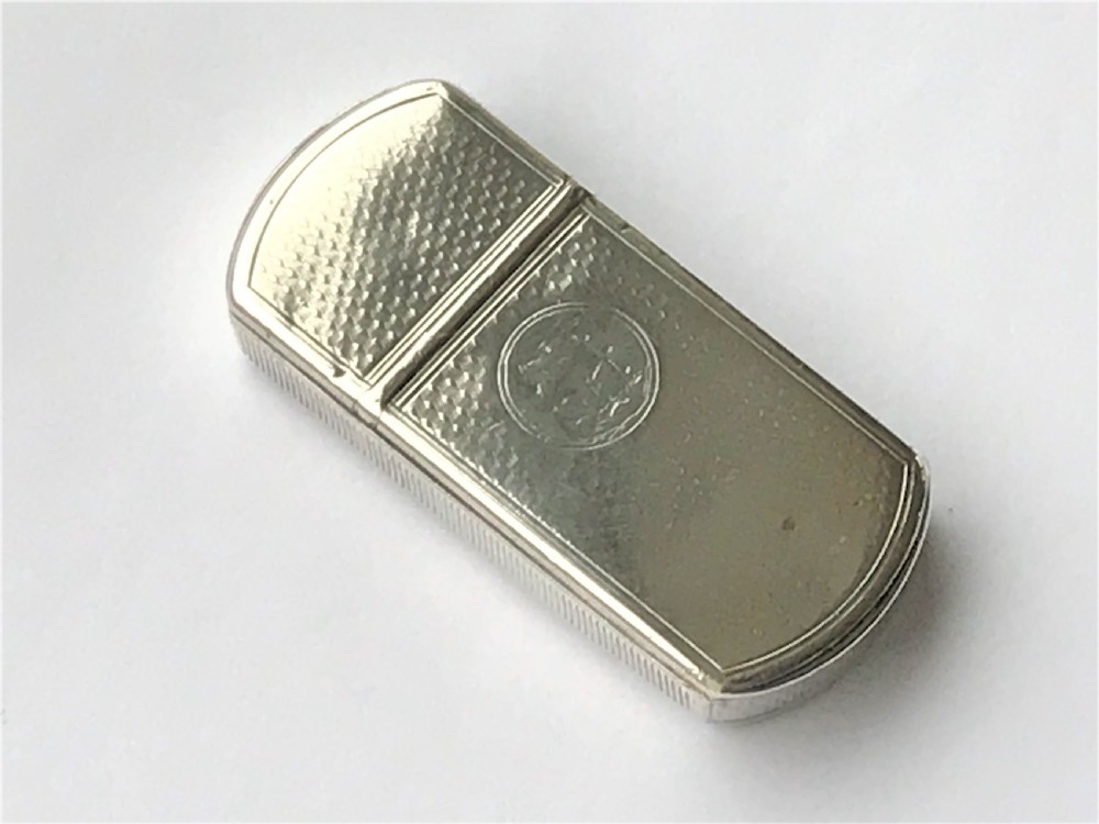 A rare early Victorian silver vesta/cheroot cutter