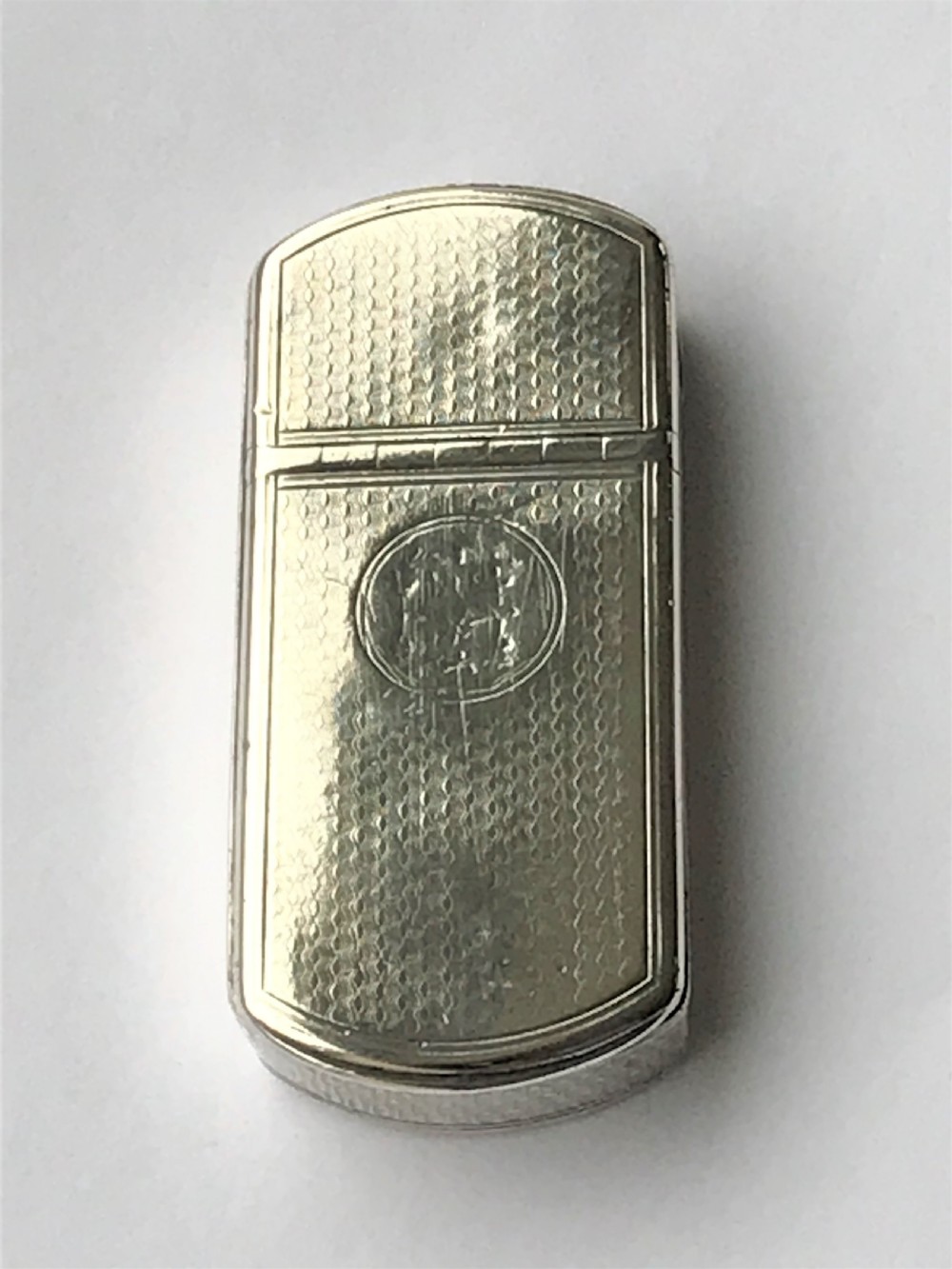 A rare early Victorian silver vesta/cheroot cutter View II