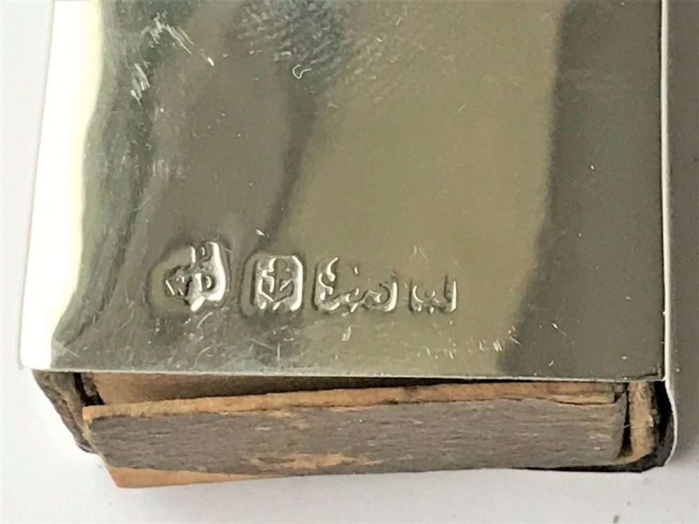 An Edwardian novelty silver 'motto' match box case View III